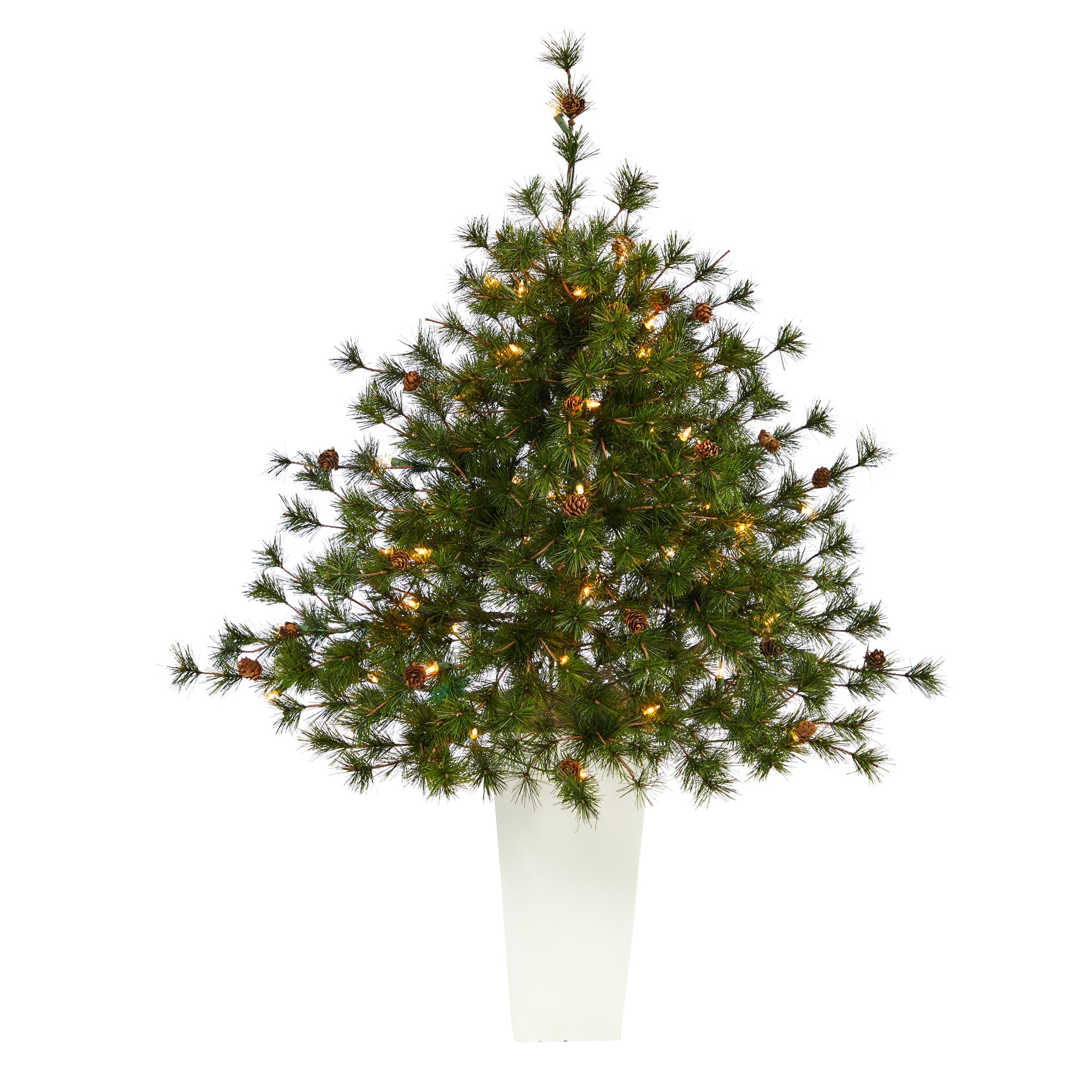 44' Colorado Mountain Pine Artificial Christmas Tree w/ 50 Clear Lights