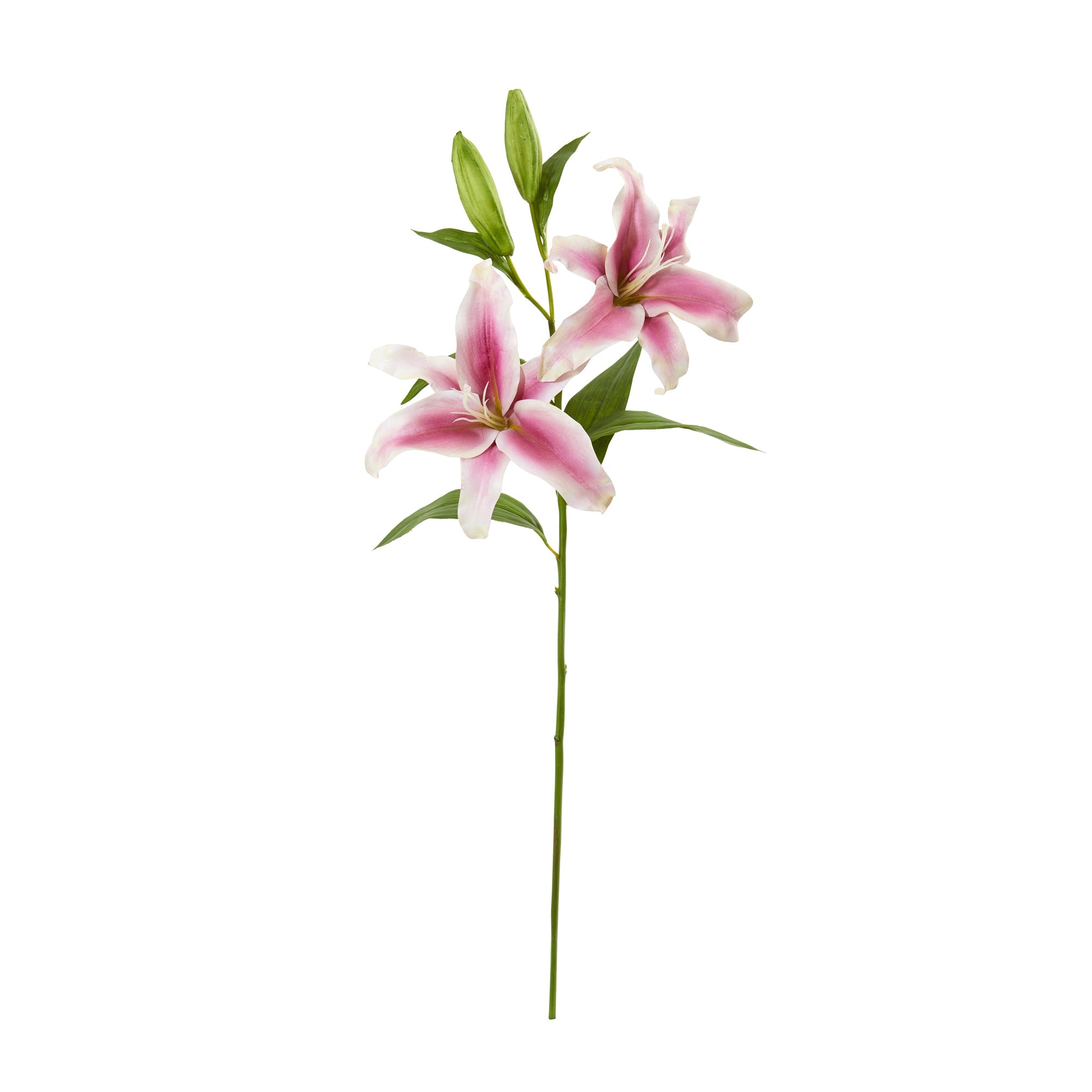 31" Rubrum Lily Artificial Flower (Set of 3)
