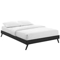Loryn Vinyl Queen Bed Frame with Round Splayed Legs by Modway