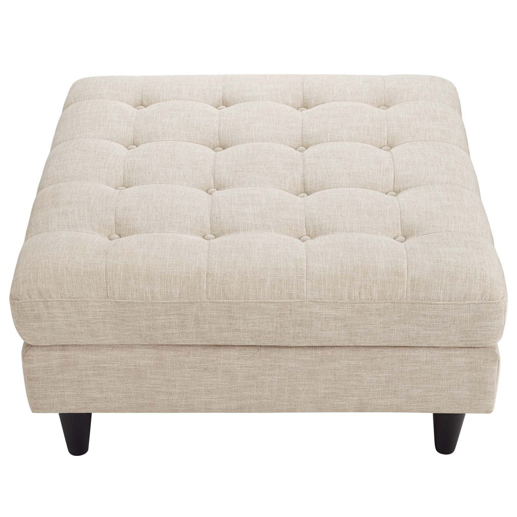 Empress Upholstered Fabric Large Ottoman by Modway