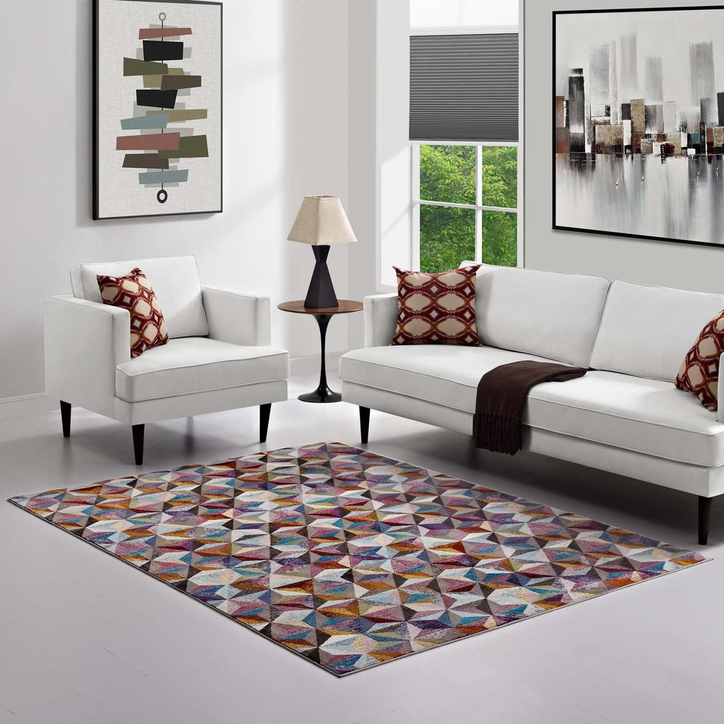 Arisa Geometric Hexagon Mosaic 4x6 Area Rug by Modway