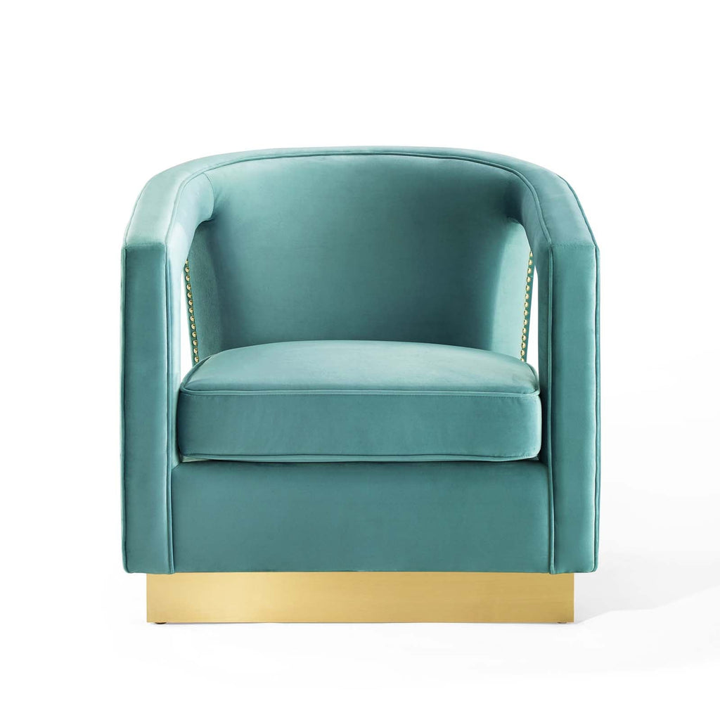 Frolick Performance Velvet Armchair by Modway
