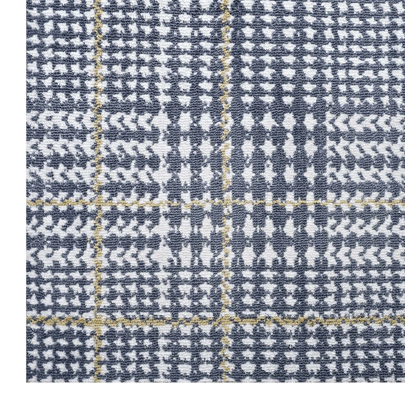 Kaja Abstract Plaid 5x8 Area Rug by Modway