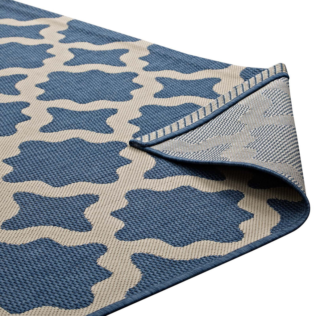 Cerelia Moroccan Trellis Indoor and Outdoor 8x10 Area Rug by Modway