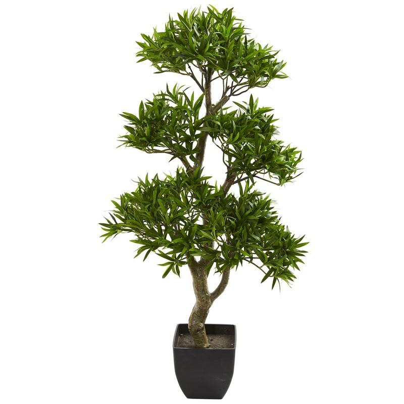37" Bonsai Styled Podocarpus Artificial Tree 5553 By Nearly Natural