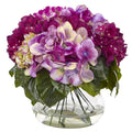 Multi-Tone Hydrangea w/Vase
