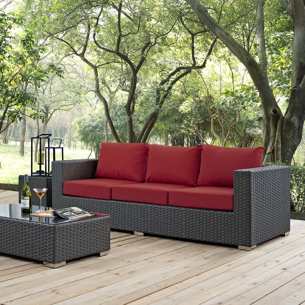 Sojourn Outdoor Patio Sunbrella¨ Sofa by Modway