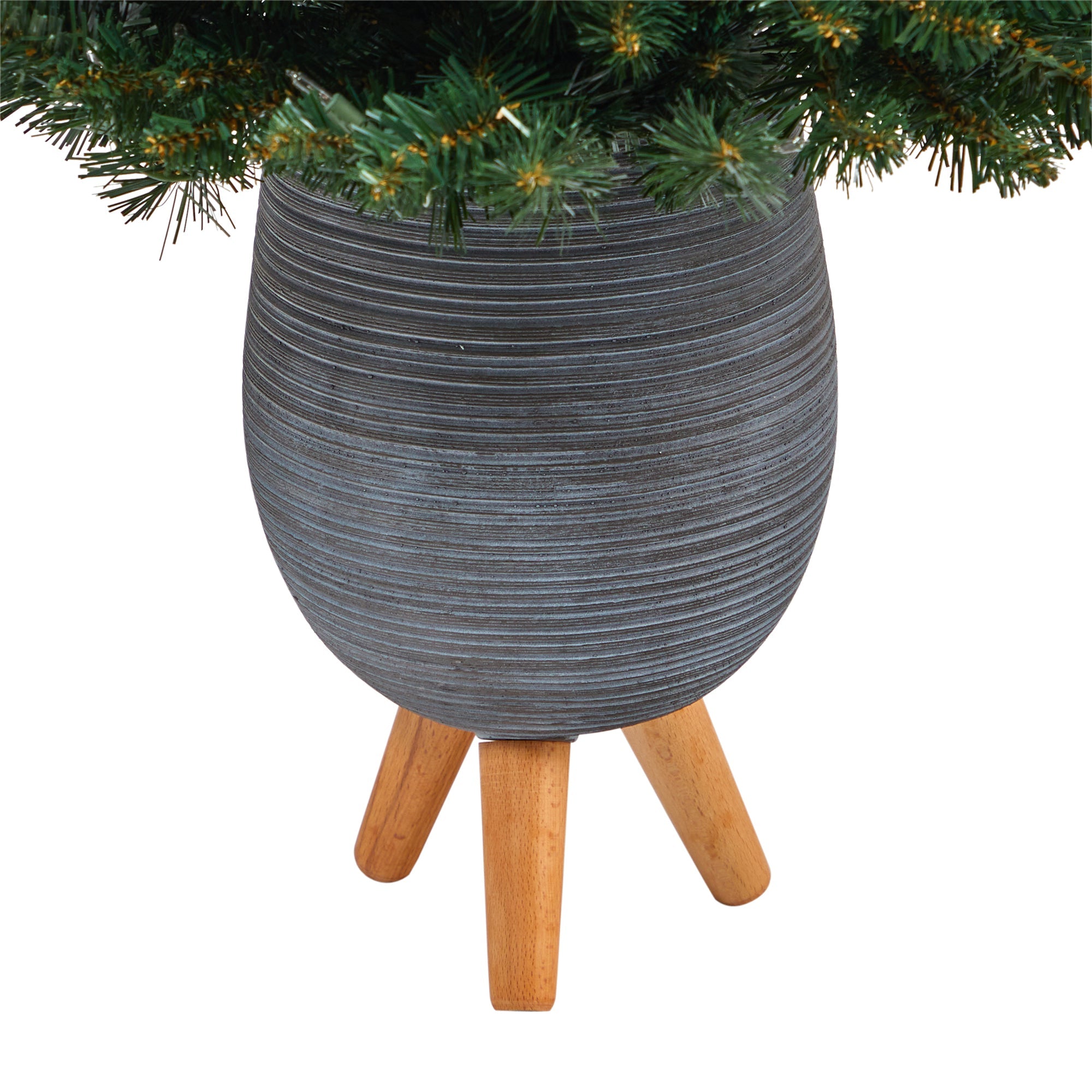 3.5' Northern Rocky Spruce Artificial Christmas Tree w/ 50 Clear Lights