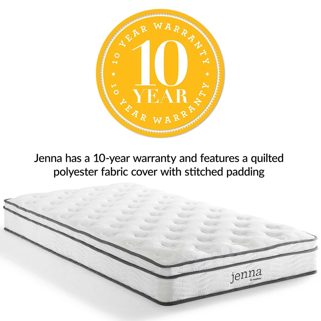 Jenna 8" Innerspring and Foam Narrow Twin Mattress by Modway