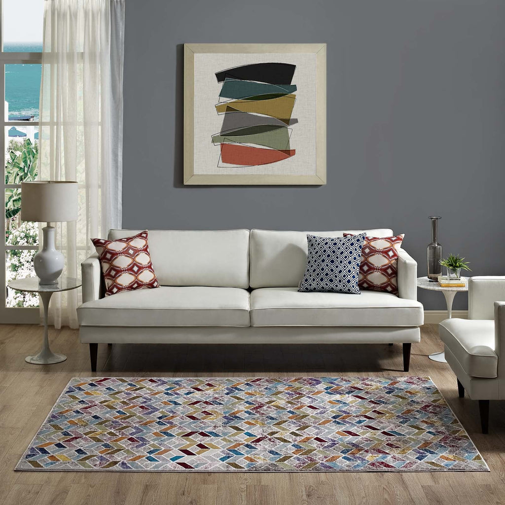 Laleh Geometric Mosaic 4x6 Area Rug by Modway