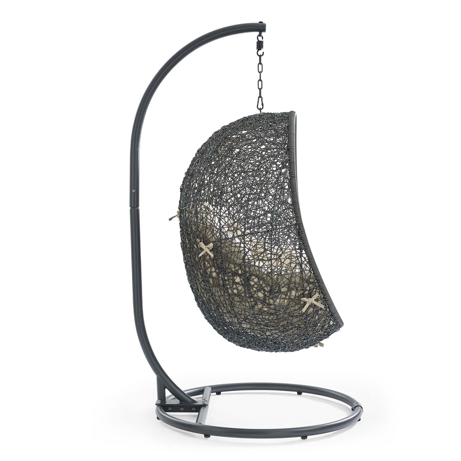 Hide Outdoor Patio Sunbrella¨ Swing Chair With Stand by Modway