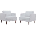 Agile Upholstered Fabric Armchair Set of 2 by Modway