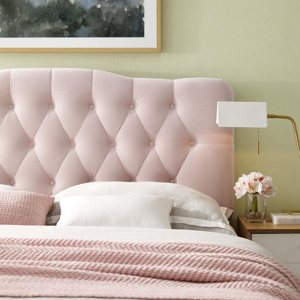 Annabel Diamond Tufted Performance Velvet Queen Headboard by Modway