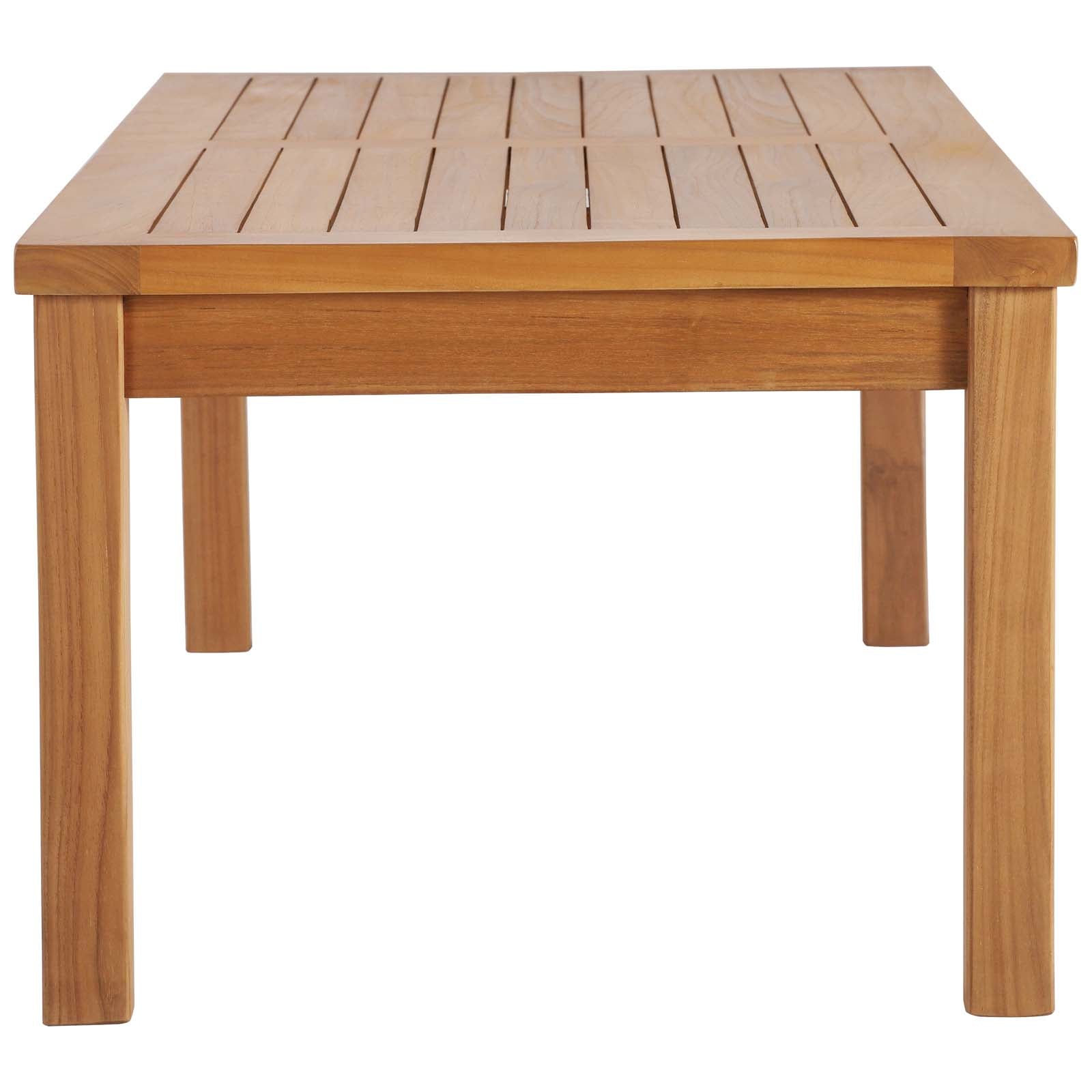 Upland Outdoor Patio Teak Wood Coffee Table by Modway