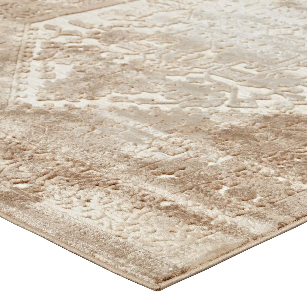 Rosina Distressed Vintage Medallion 5x8 Area Rug by Modway