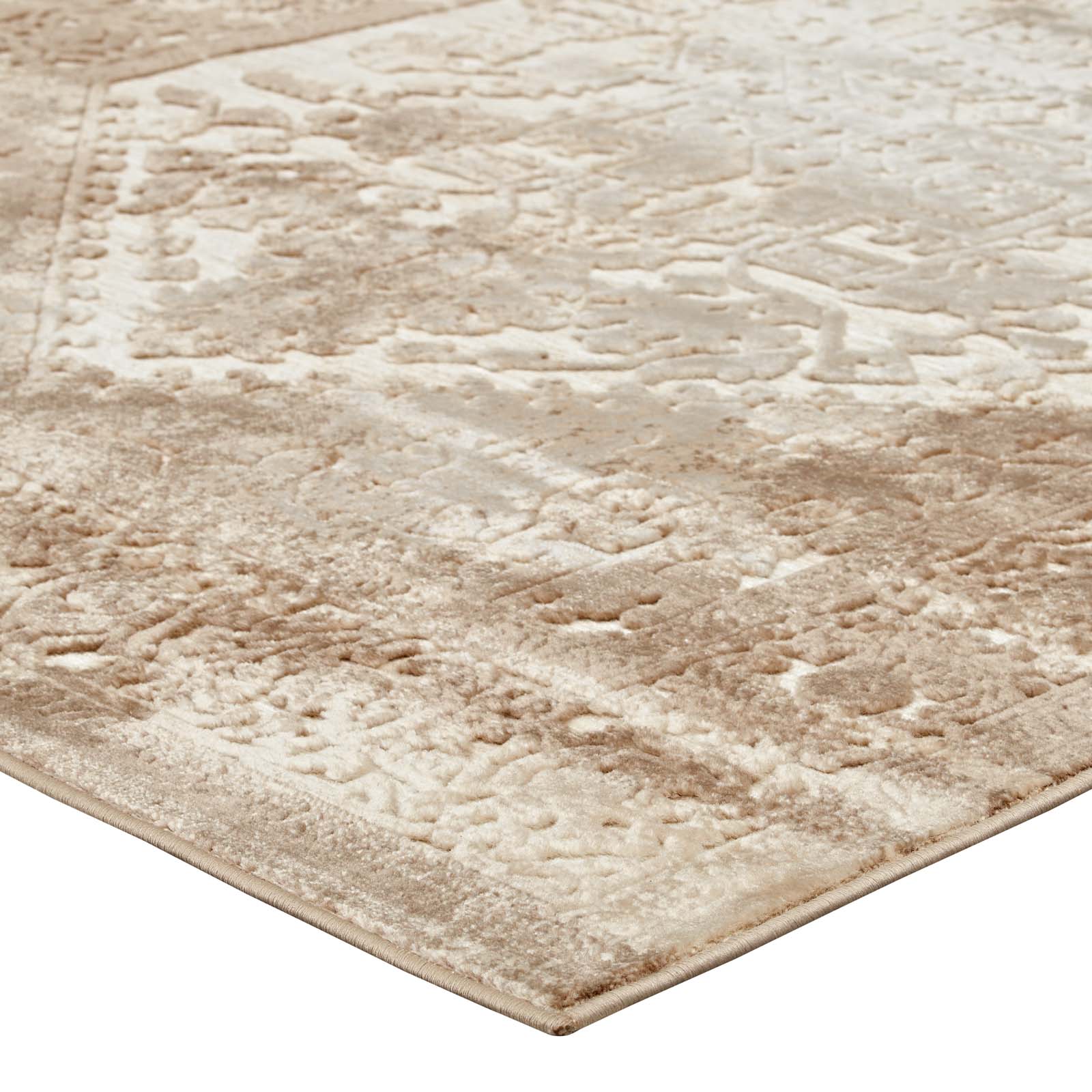 Rosina Distressed Vintage Medallion 5x8 Area Rug by Modway