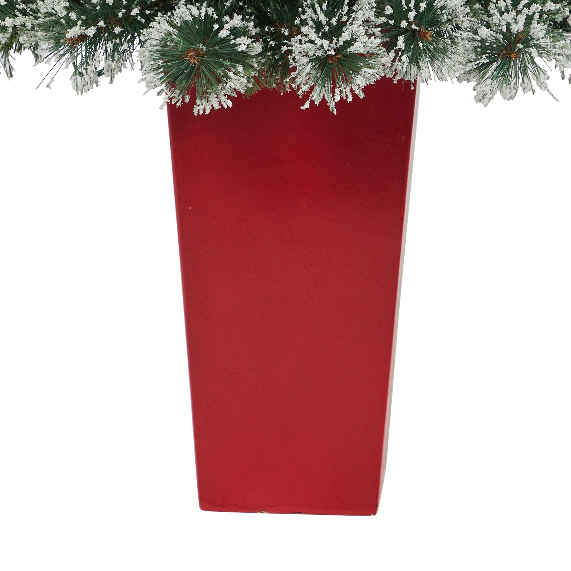 52' Frosted Swiss Pine Artificial Christmas Tree w/ 100 Clear LED Lights