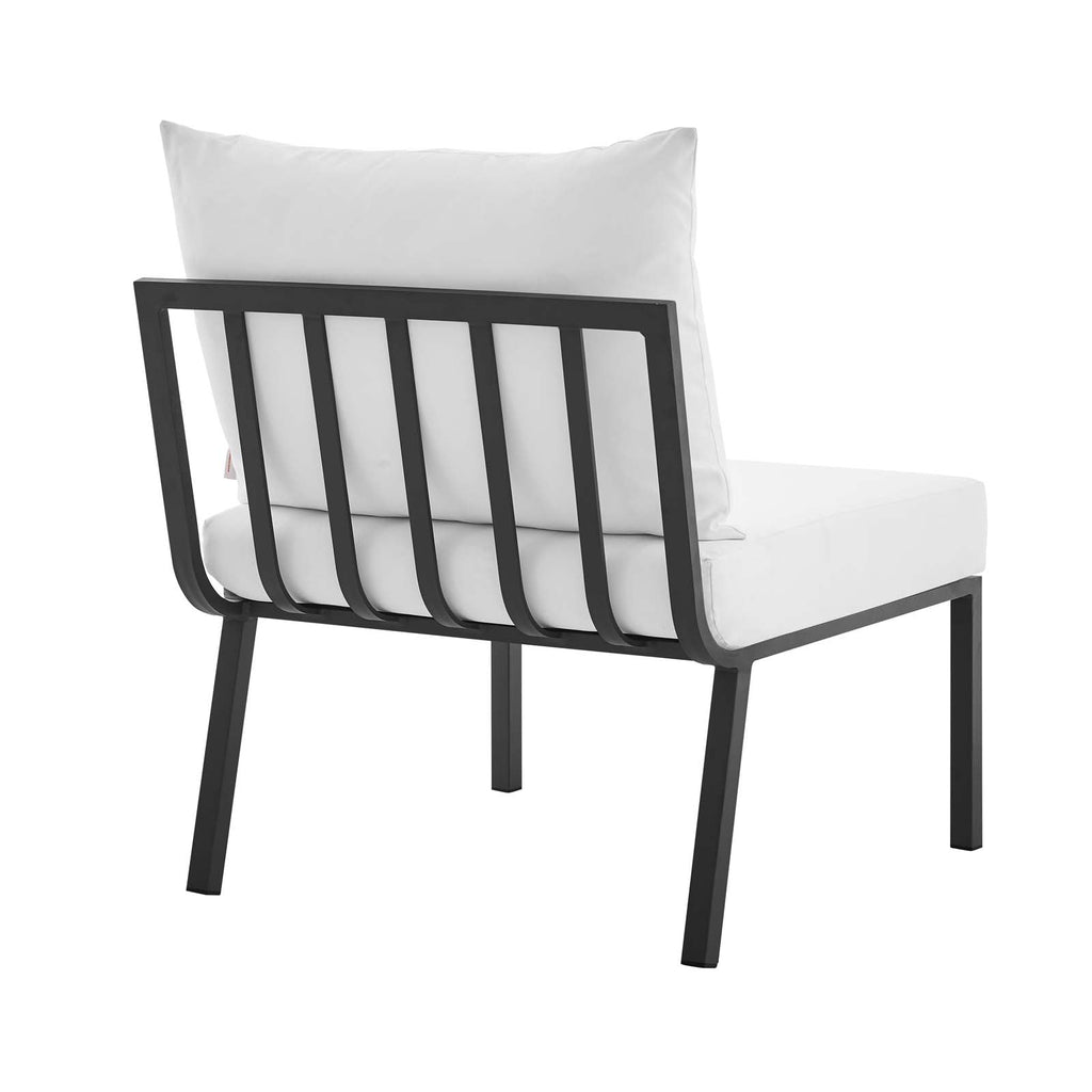 Riverside Outdoor Patio Aluminum Armless Chair by Modway