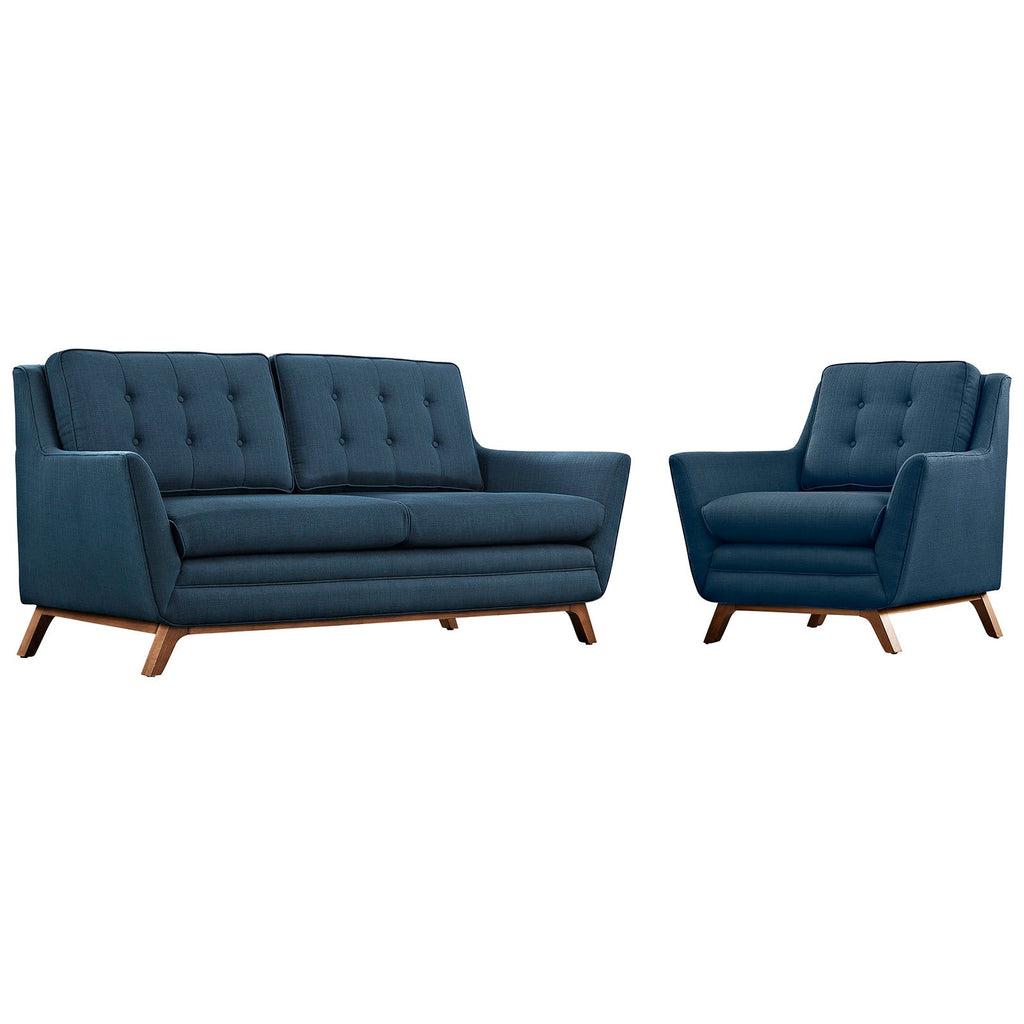 Beguile Upholstered Fabric Living Room Set Set of 2 by Modway