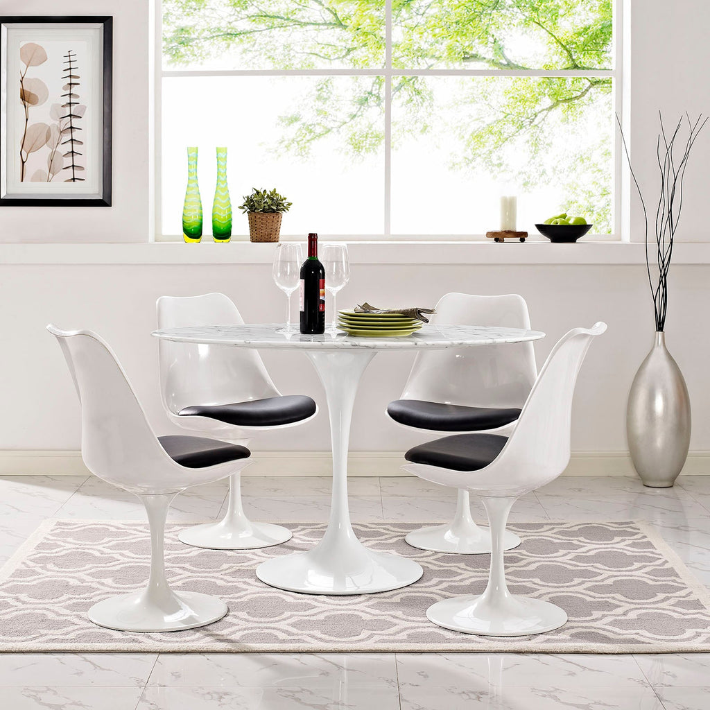 Lippa 48" Oval Faux Marble Dining Table by Modway