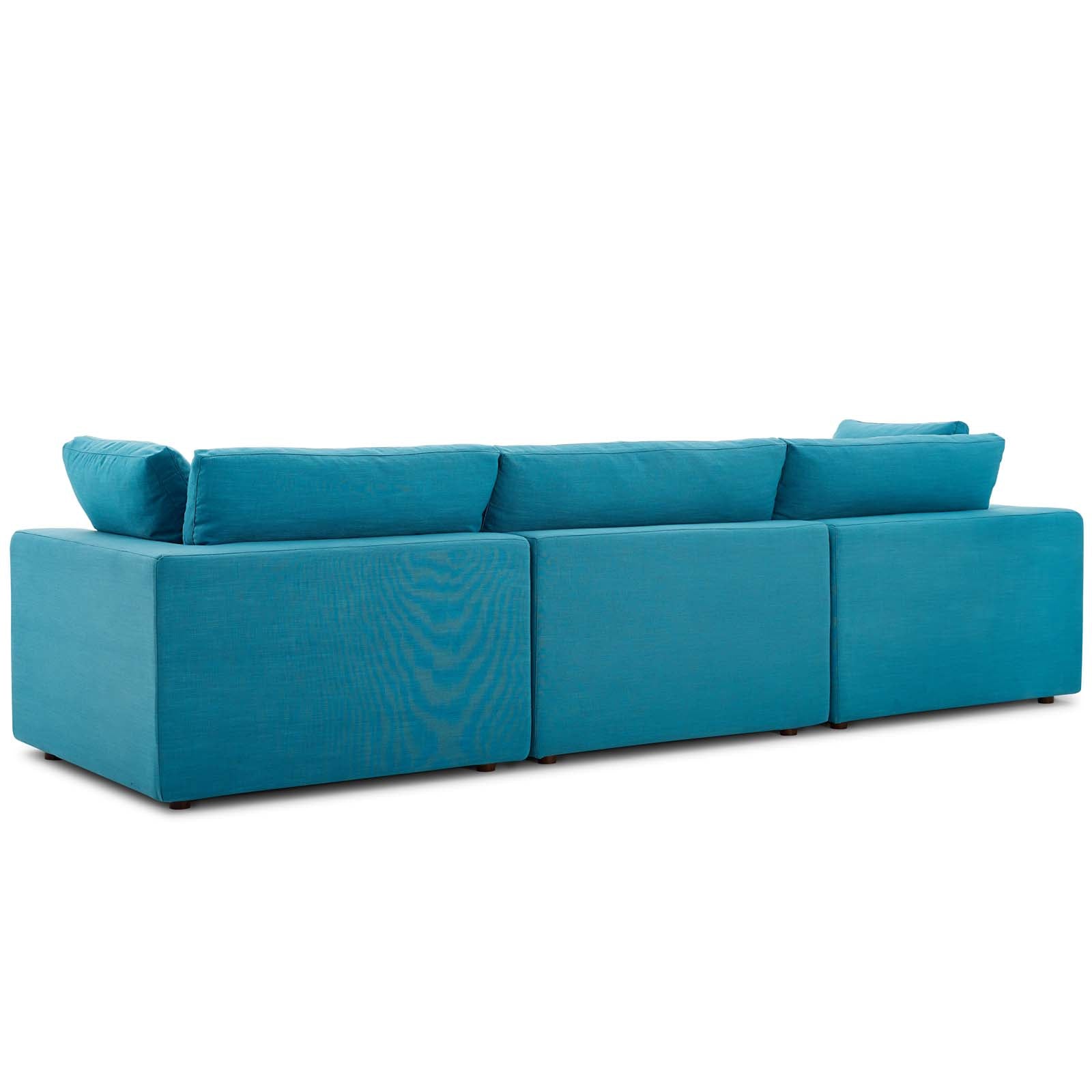 Commix 3 Piece Down Filled Overstuffed Sectional Sofa Set by Modway