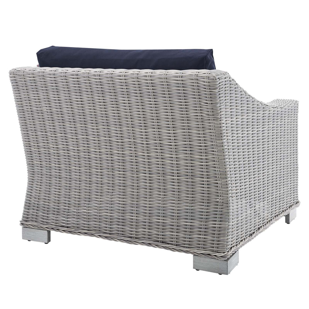 Conway Sunbrella¨ Outdoor Patio Wicker Rattan Left-Arm Chair by Modway