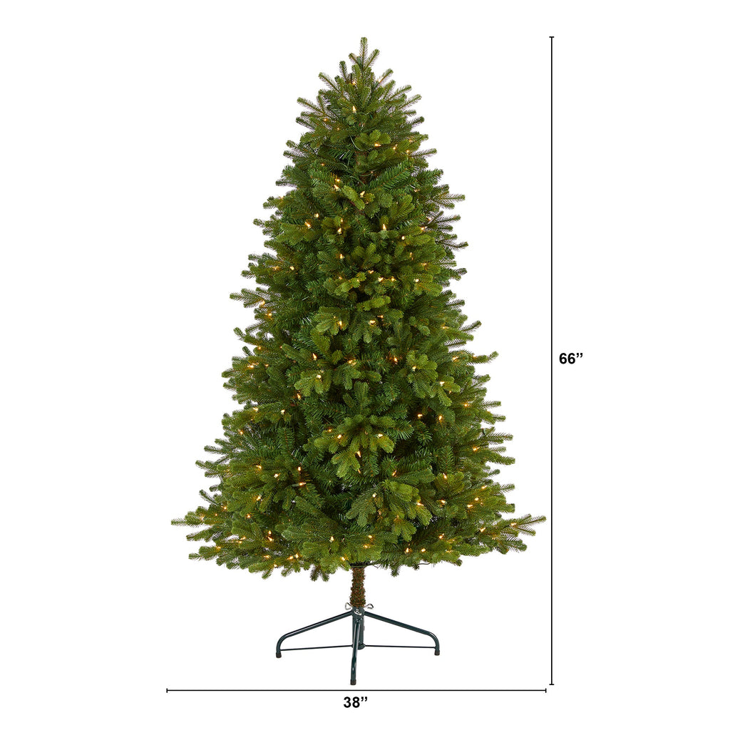 5.5' Washington Fir Artificial Christmas Tree with 300 Clear Lights