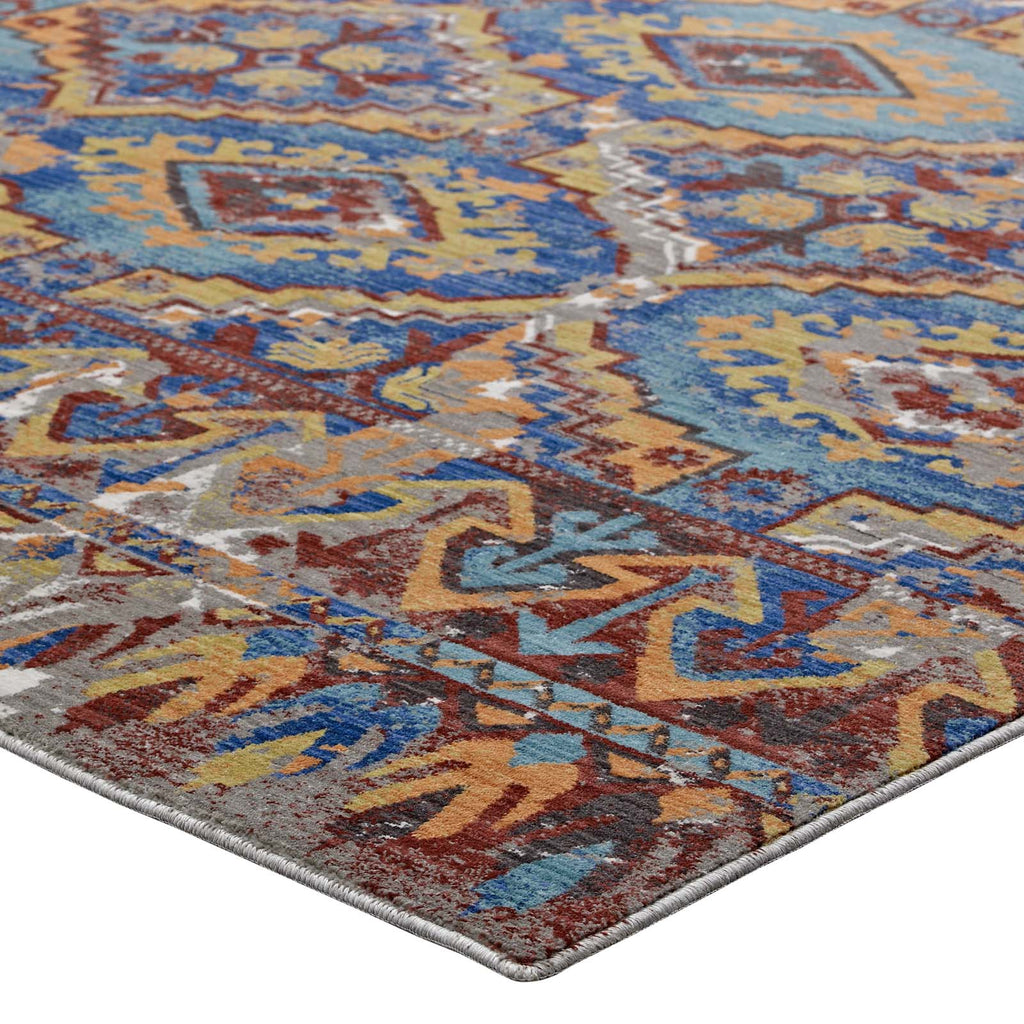 Centehua Distressed Southwestern Aztec 5x8 Area Rug by Modway