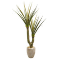 68"  Yucca Artificial Plant in Sand Colored Planter