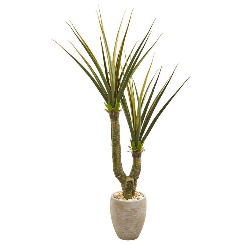 68"  Yucca Artificial Plant in Sand Colored Planter