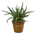 16"  Aloe Artificial Plant in Basket