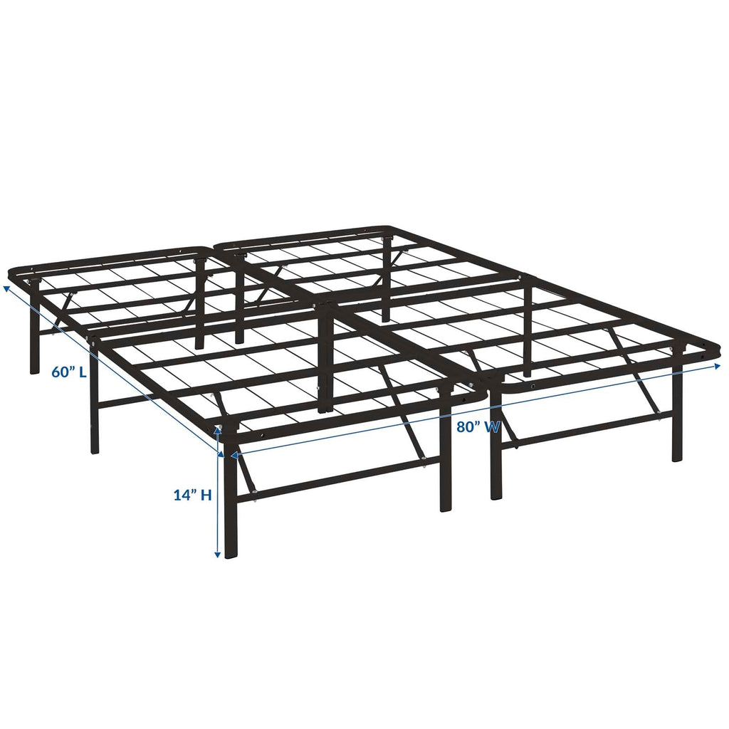 Horizon Stainless Steel Queen Bed Frame by Modway