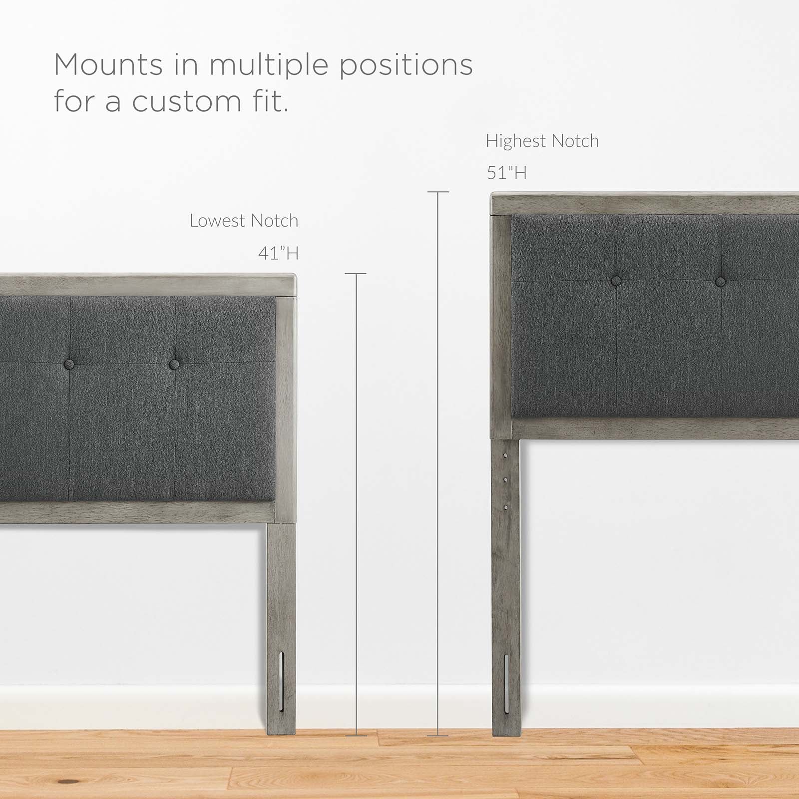 Draper Tufted Fabric and Wood Queen Headboard by Modway