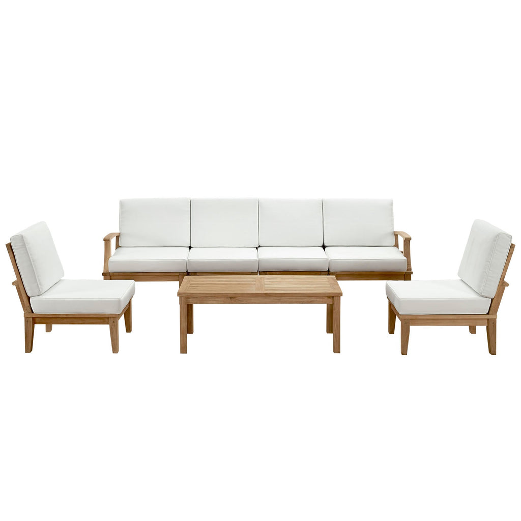 Marina 7 Piece Outdoor Patio Teak Set by Modway