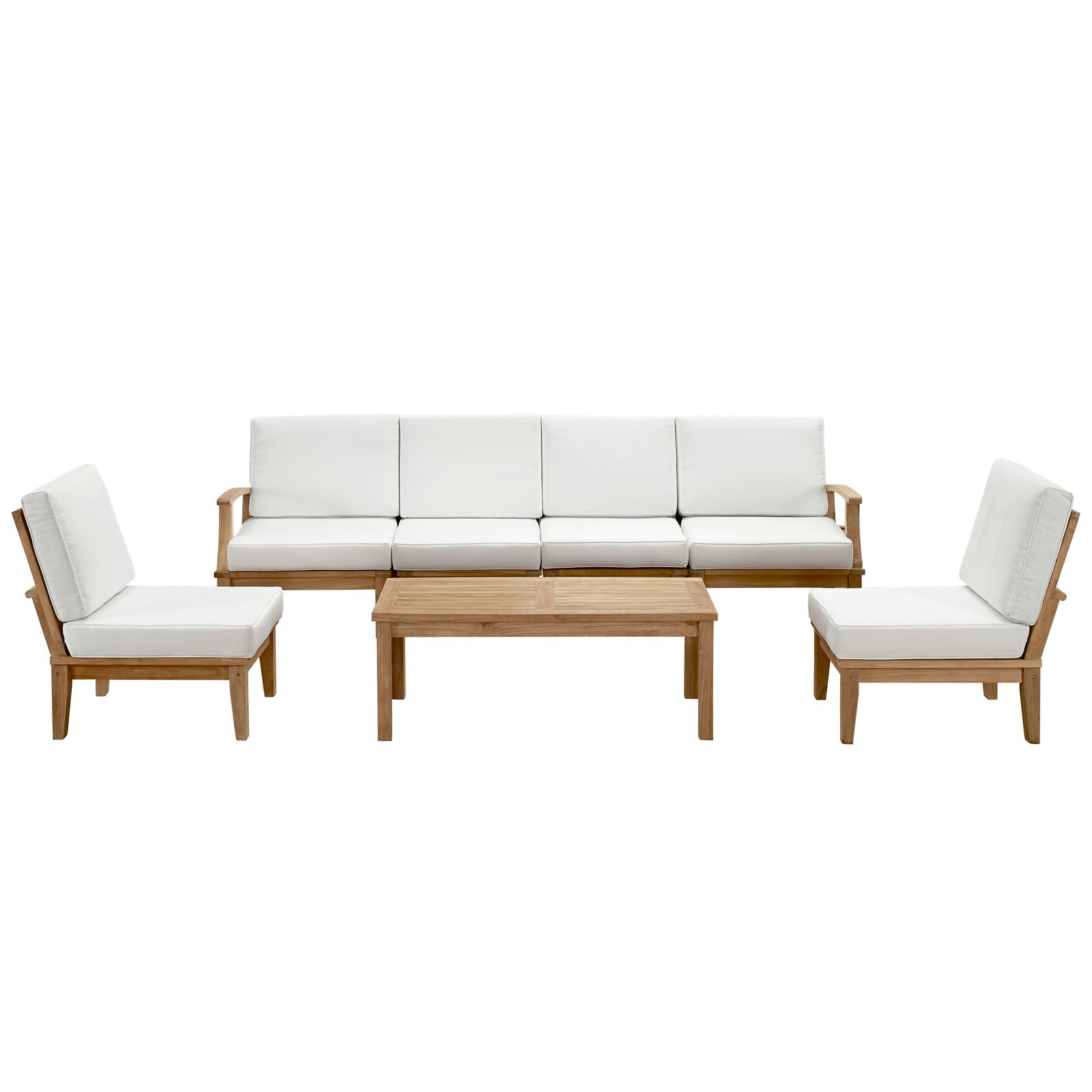 Marina 7 Piece Outdoor Patio Teak Set by Modway
