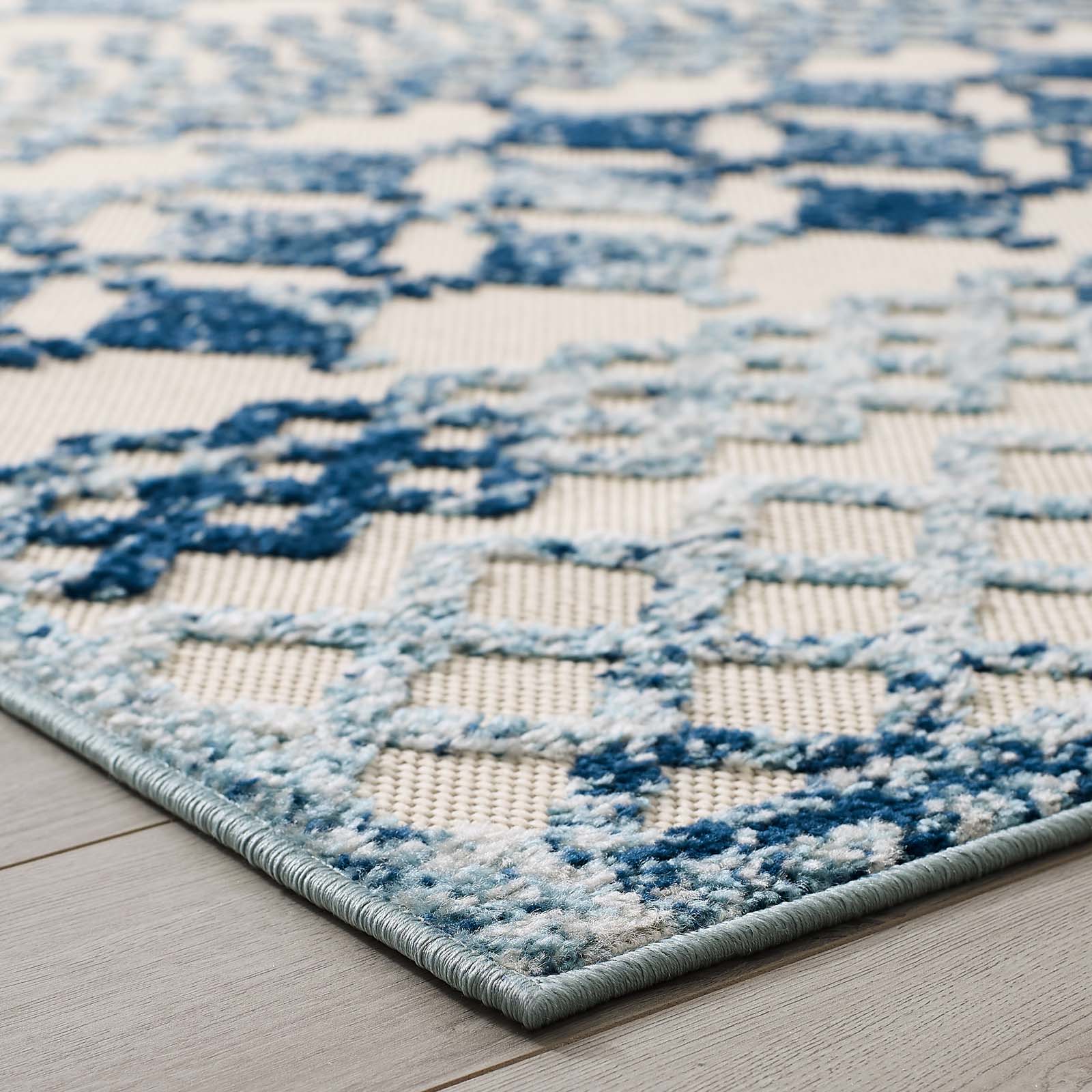 Reflect Giada Abstract Diamond Moroccan Trellis 8x10 Indoor/Outdoor Area Rug by Modway