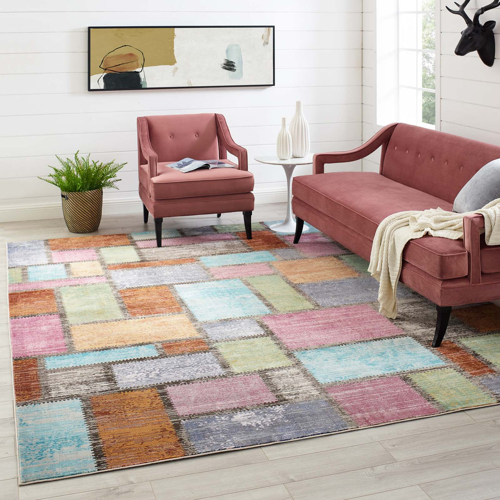 Success Nyssa Abstract Geometric Mosaic 8x10 Area Rug by Modway