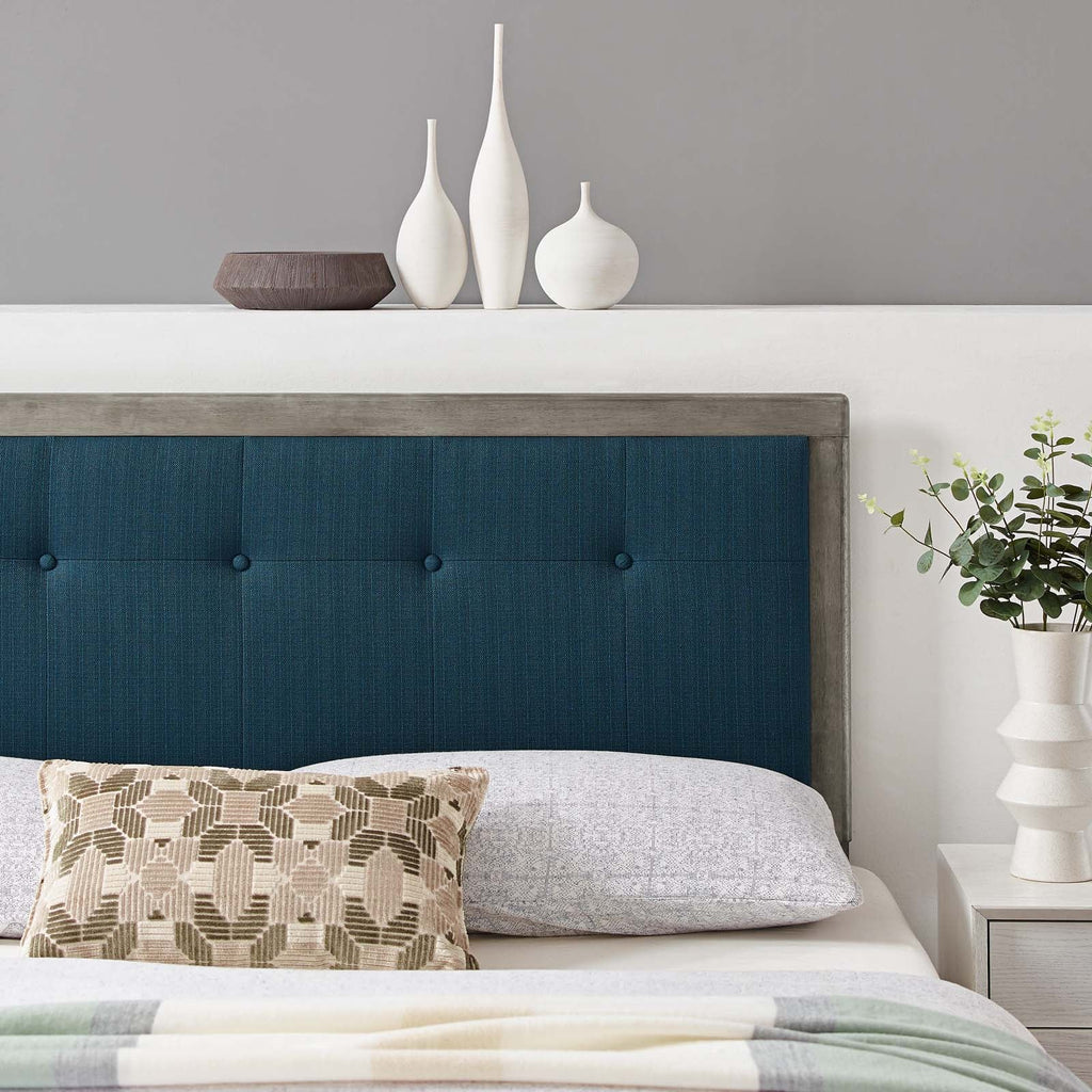 Draper Tufted Fabric and Wood King Headboard by Modway