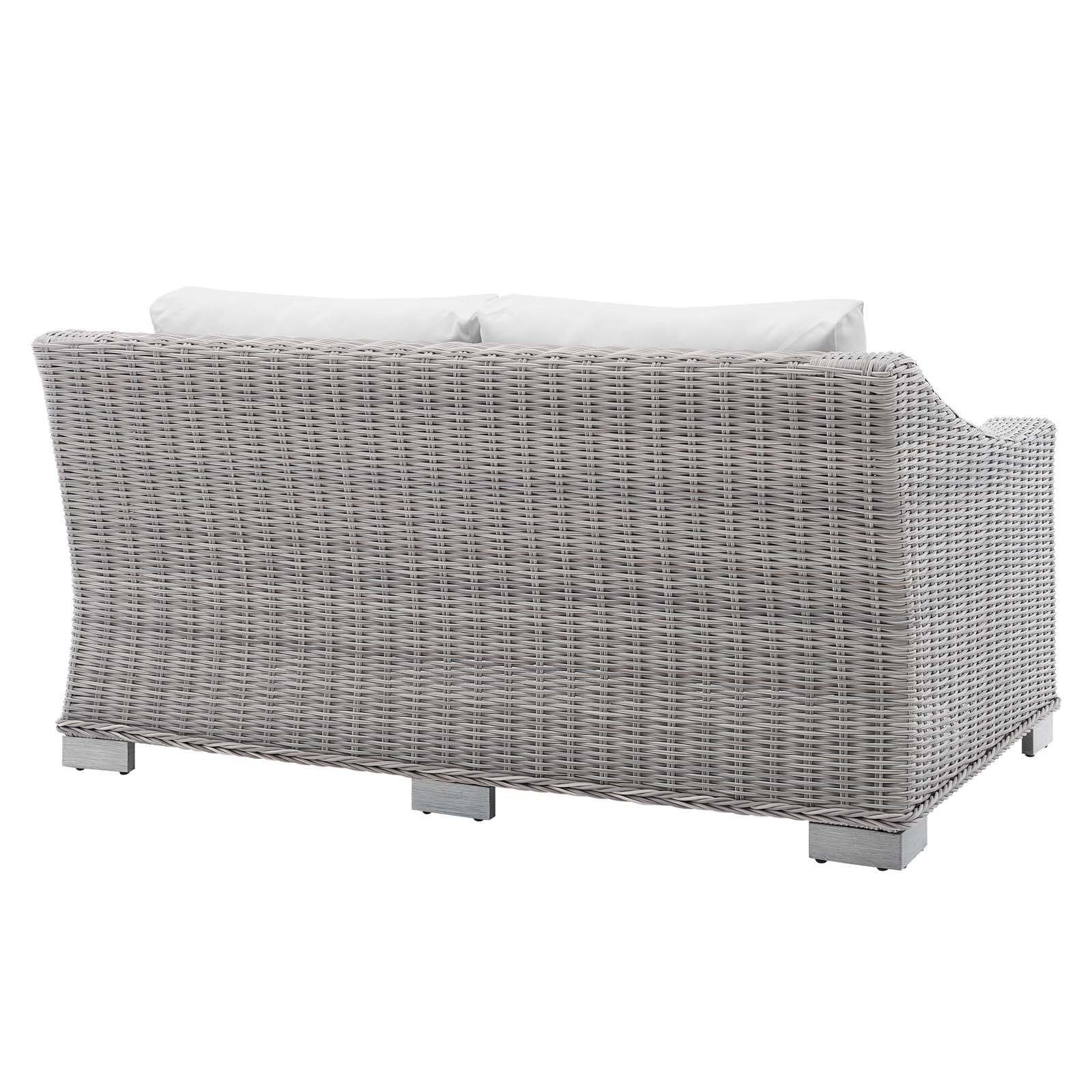Conway Sunbrella¨ Outdoor Patio Wicker Rattan Loveseat by Modway