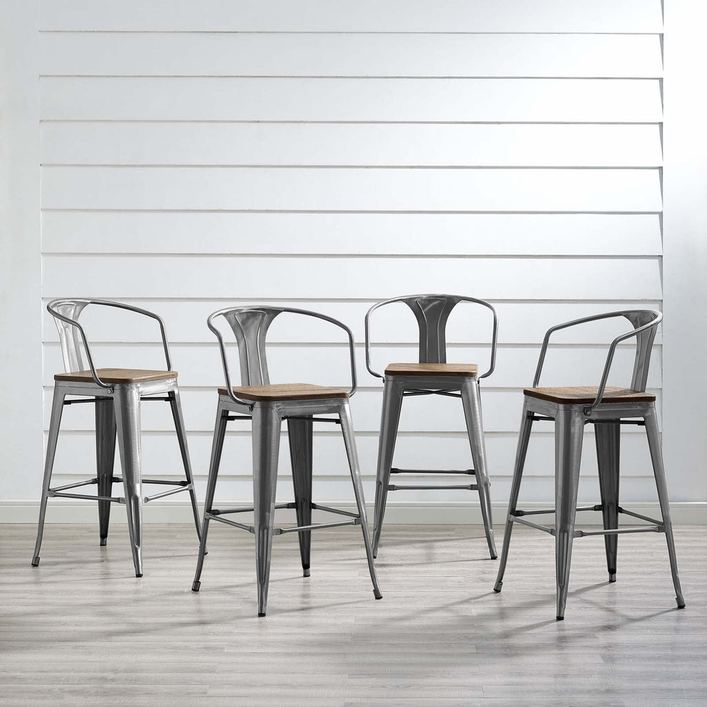 Promenade Bar Stool Set of 4 by Modway