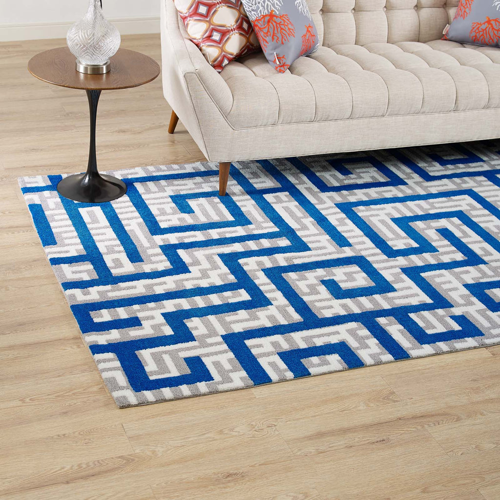 Nahia Geometric Maze 5x8 Area Rug by Modway