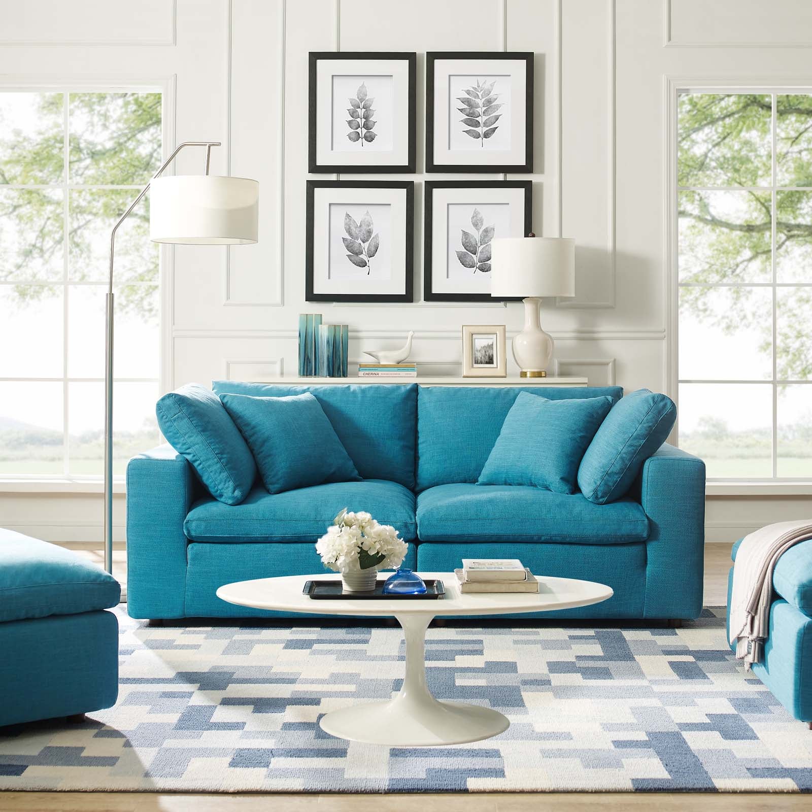 Commix 2 Piece Down Filled Overstuffed Sectional Sofa Set by Modway