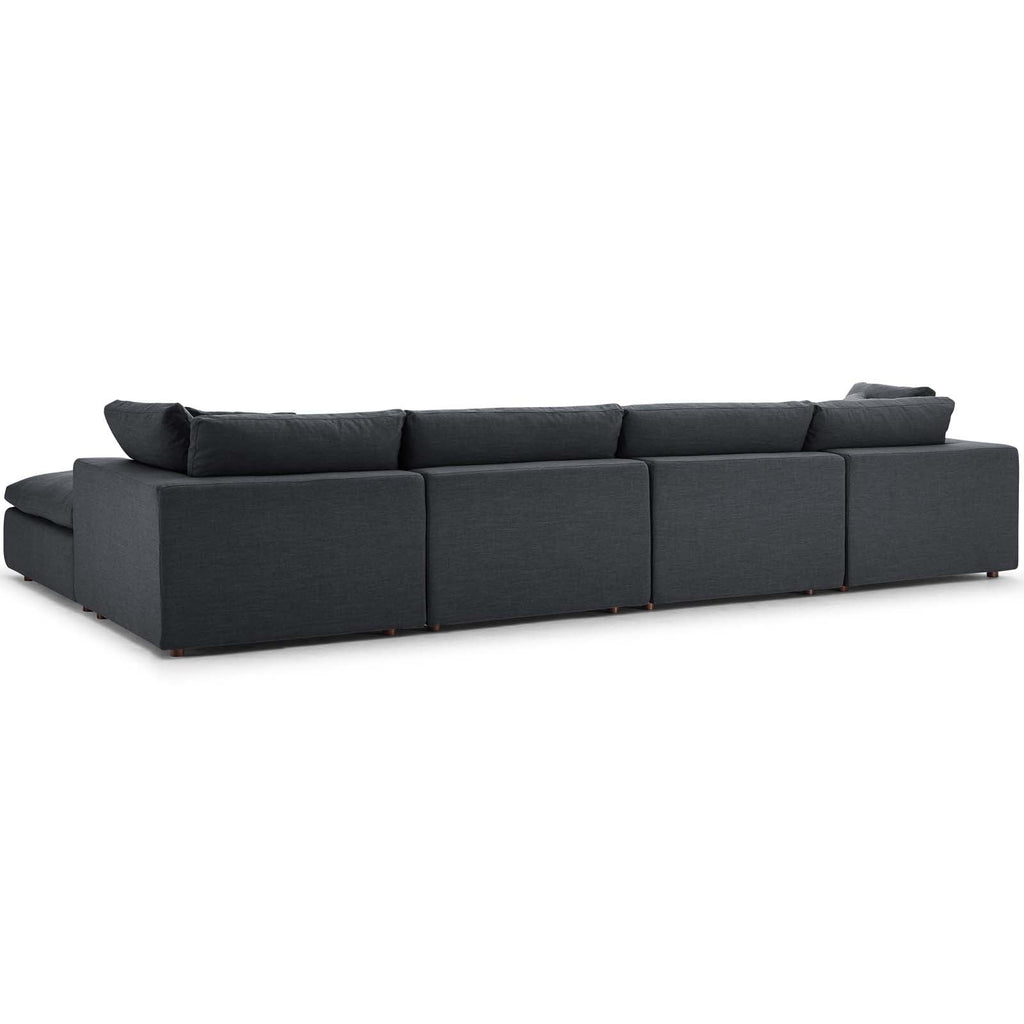 Commix 5 Piece Down Filled Overstuffed Sectional Sofa Set by Modway
