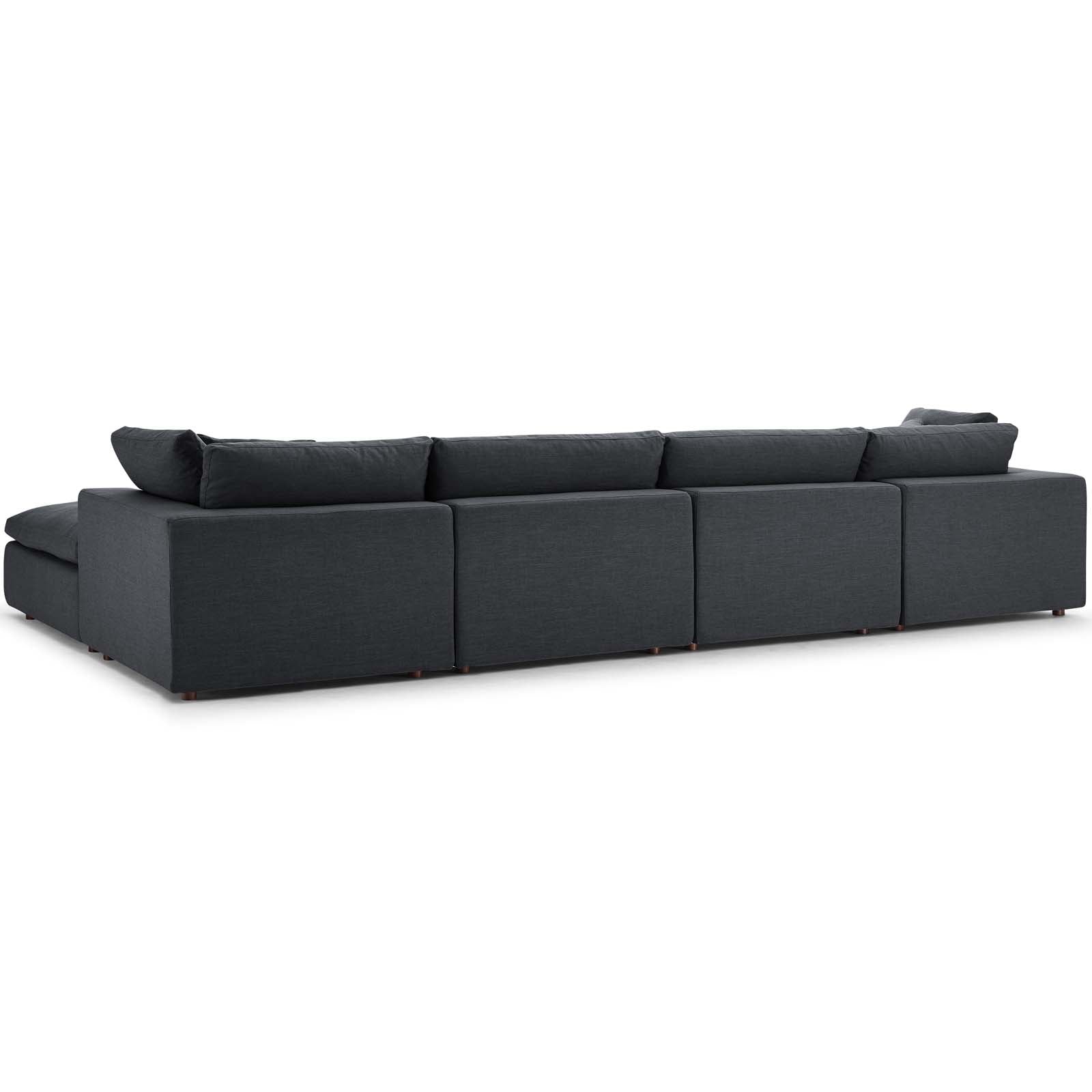 Commix 5 Piece Down Filled Overstuffed Sectional Sofa Set by Modway