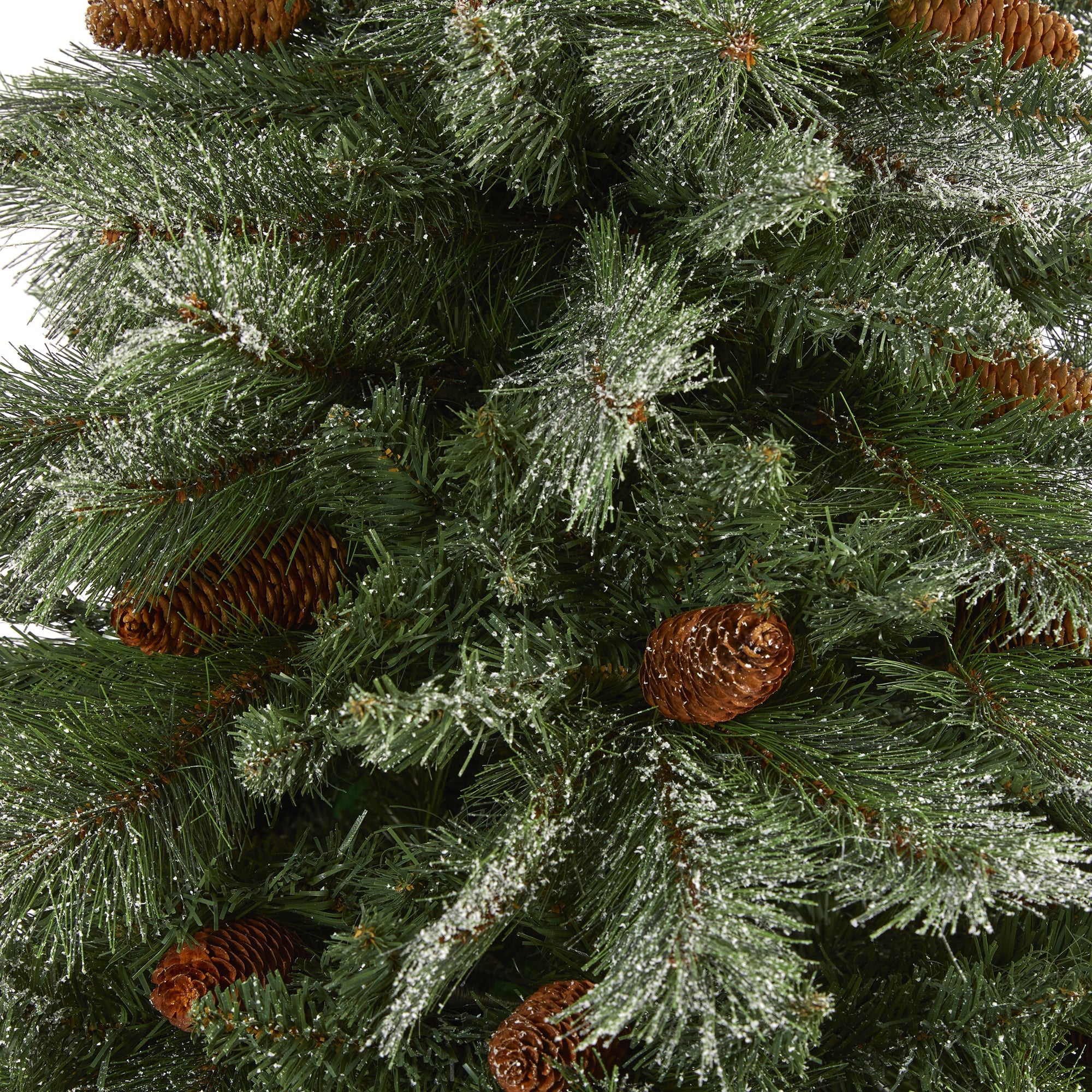 7' Snowed French Alps Mountain Pine Artificial Christmas Tree