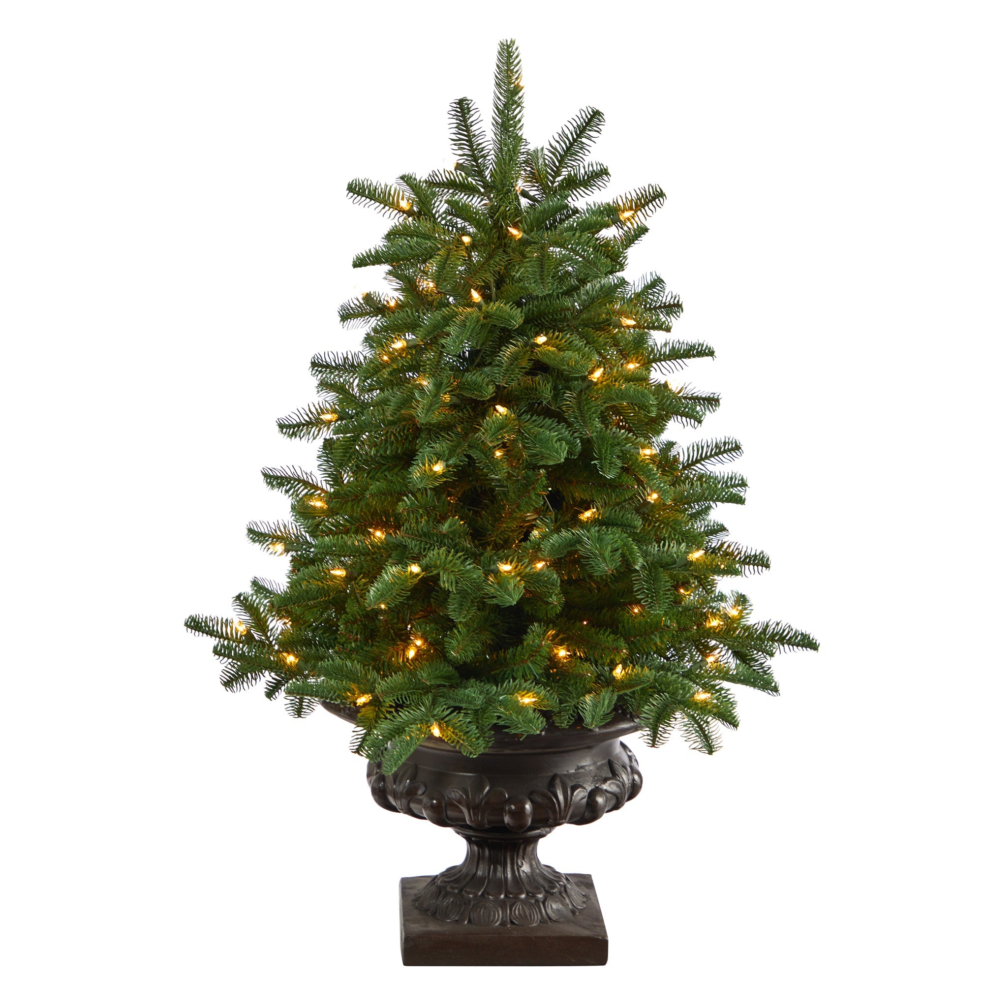 3.5' South Carolina Spruce Artificial Christmas Tree w/ 100 White Warm Light