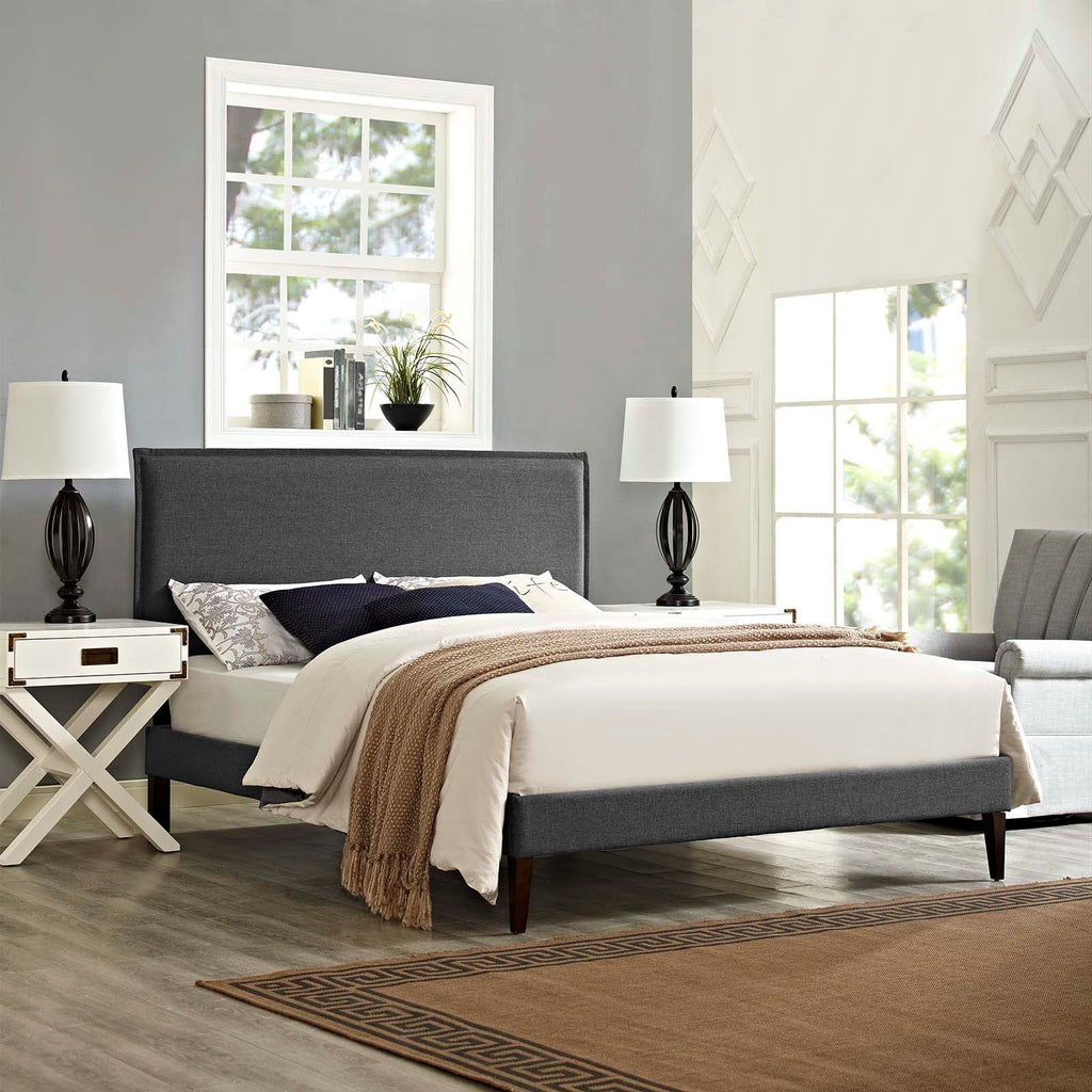 Amaris Queen Platform Bed with Squared Tapered Legs