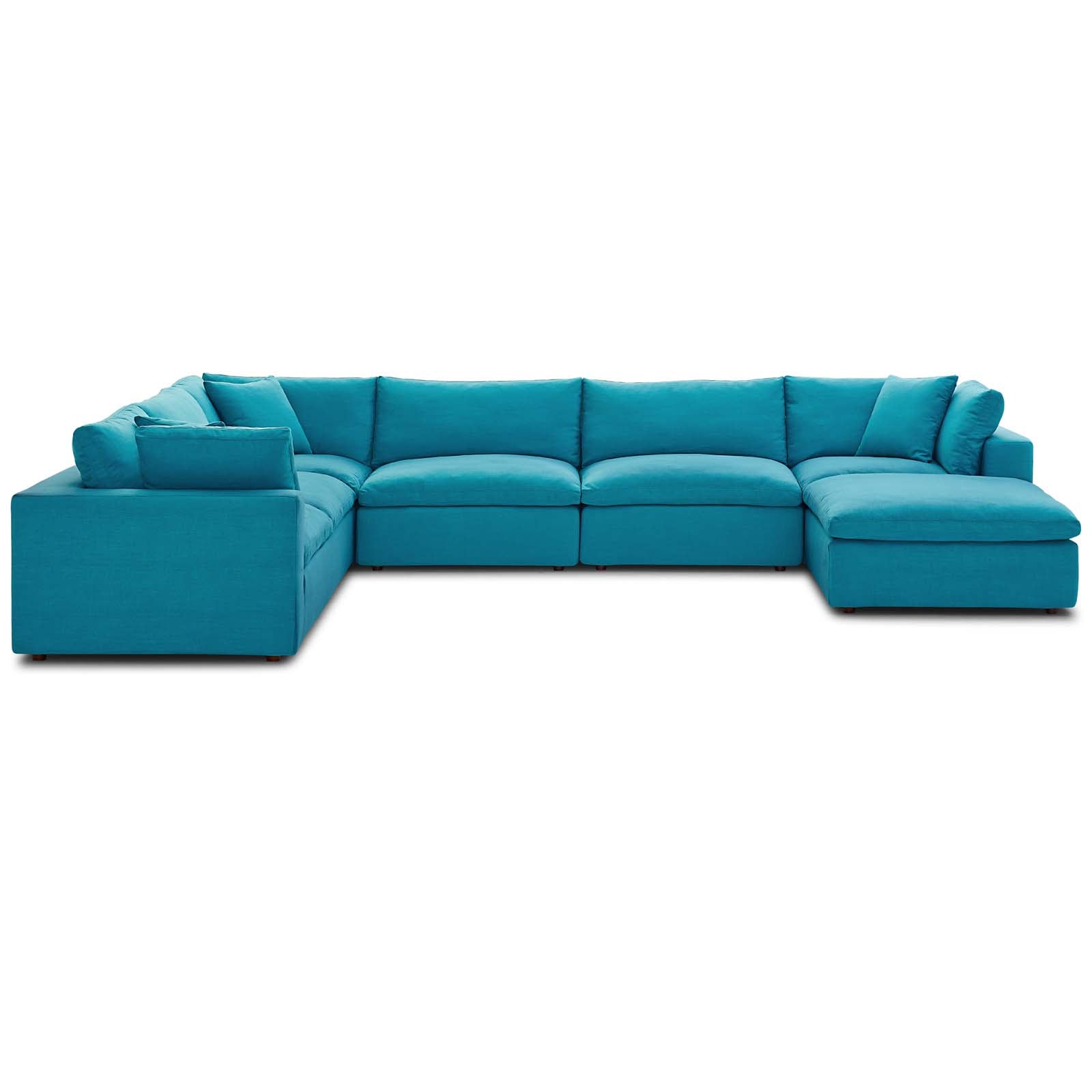 Commix 7-Piece Down Filled Overstuffed Sectional Sofa by Modway
