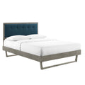 Willow Wood King Platform Bed With Angular Frame by Modway