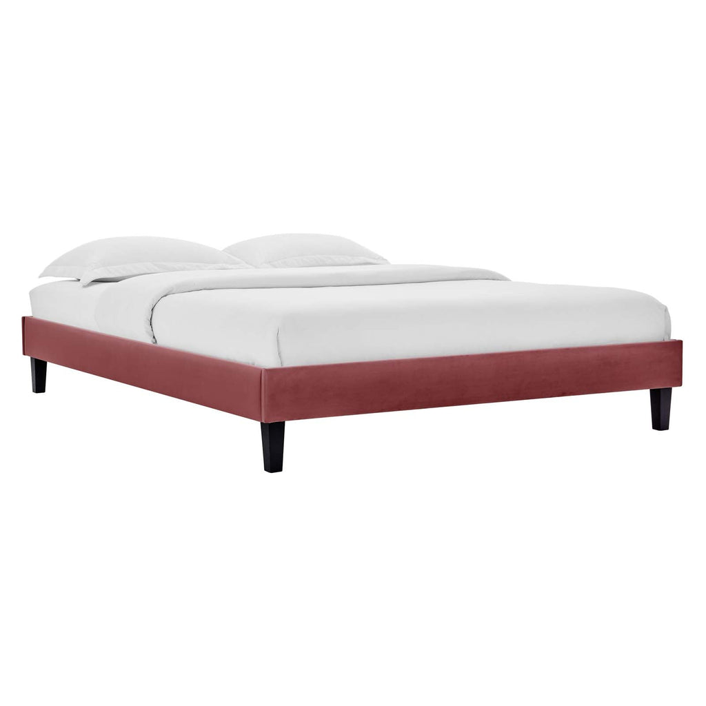 Elise Performance Velvet King Platform Bed by Modway